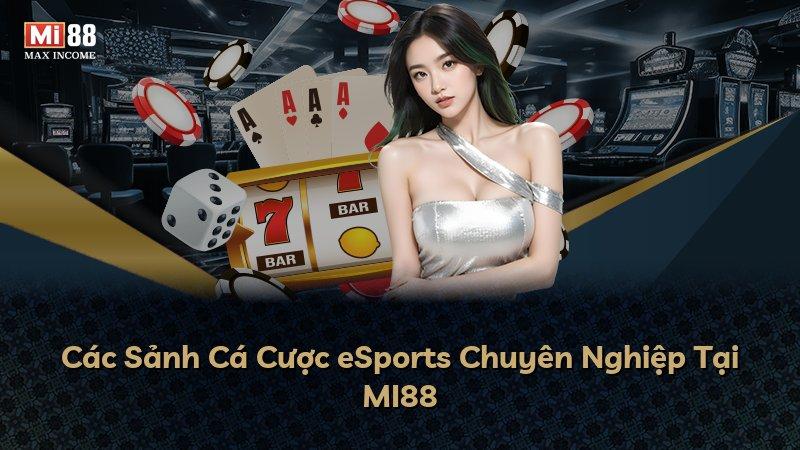 Các Sảnh Cá Cược eSports Chuyên Nghiệp Tại MI88