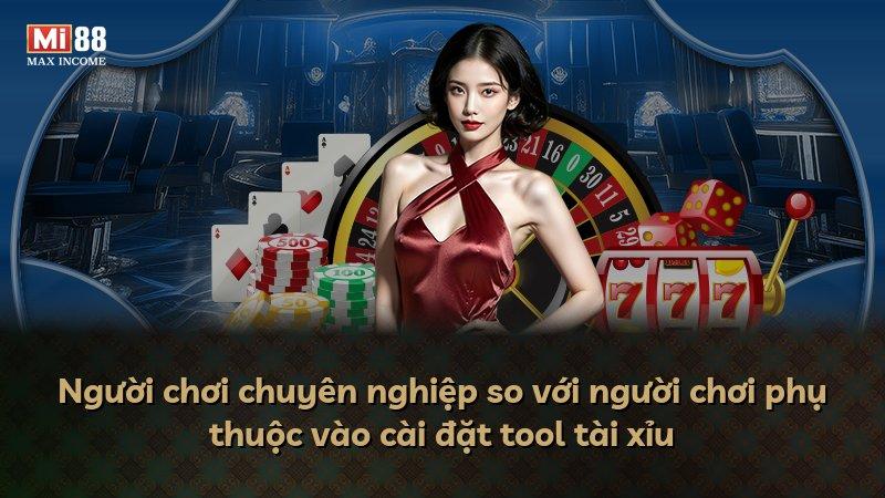 Người chơi chuyên nghiệp so với người chơi phụ thuộc vào cài đặt tool tài xỉu