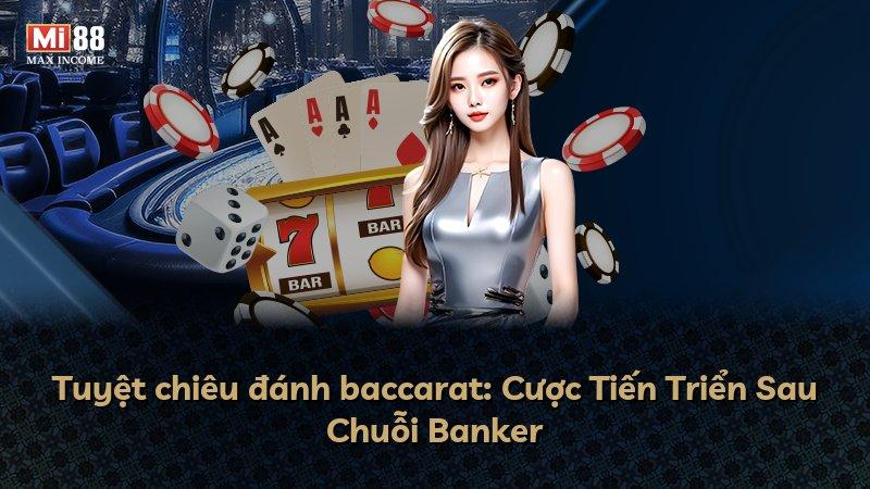 Tuyệt chiêu đánh baccarat: Cược Tiến Triển Sau Chuỗi Banker