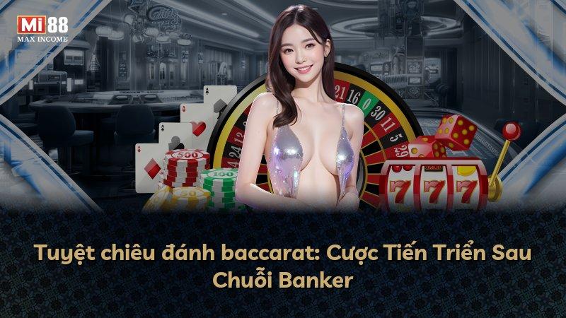 Tuyệt chiêu đánh baccarat: Cược Tiến Triển Sau Chuỗi Banker